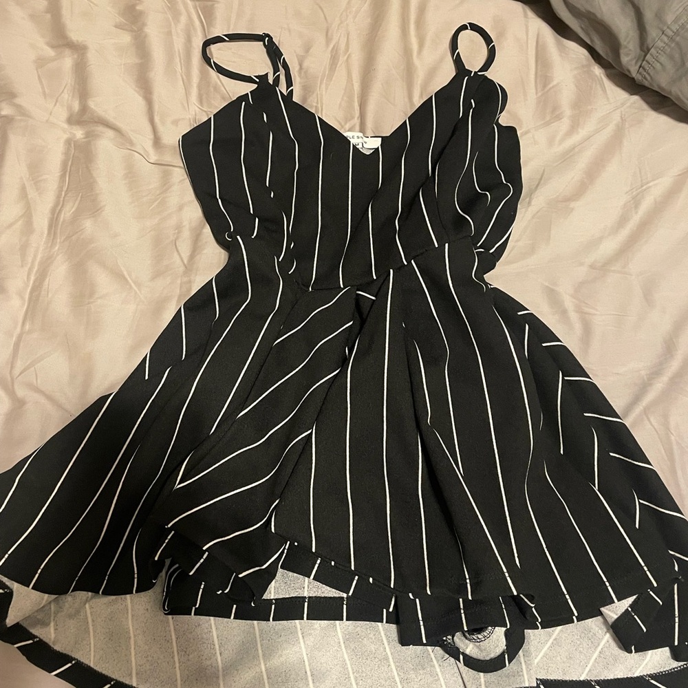 Purple Snow Black and White Dress Skort